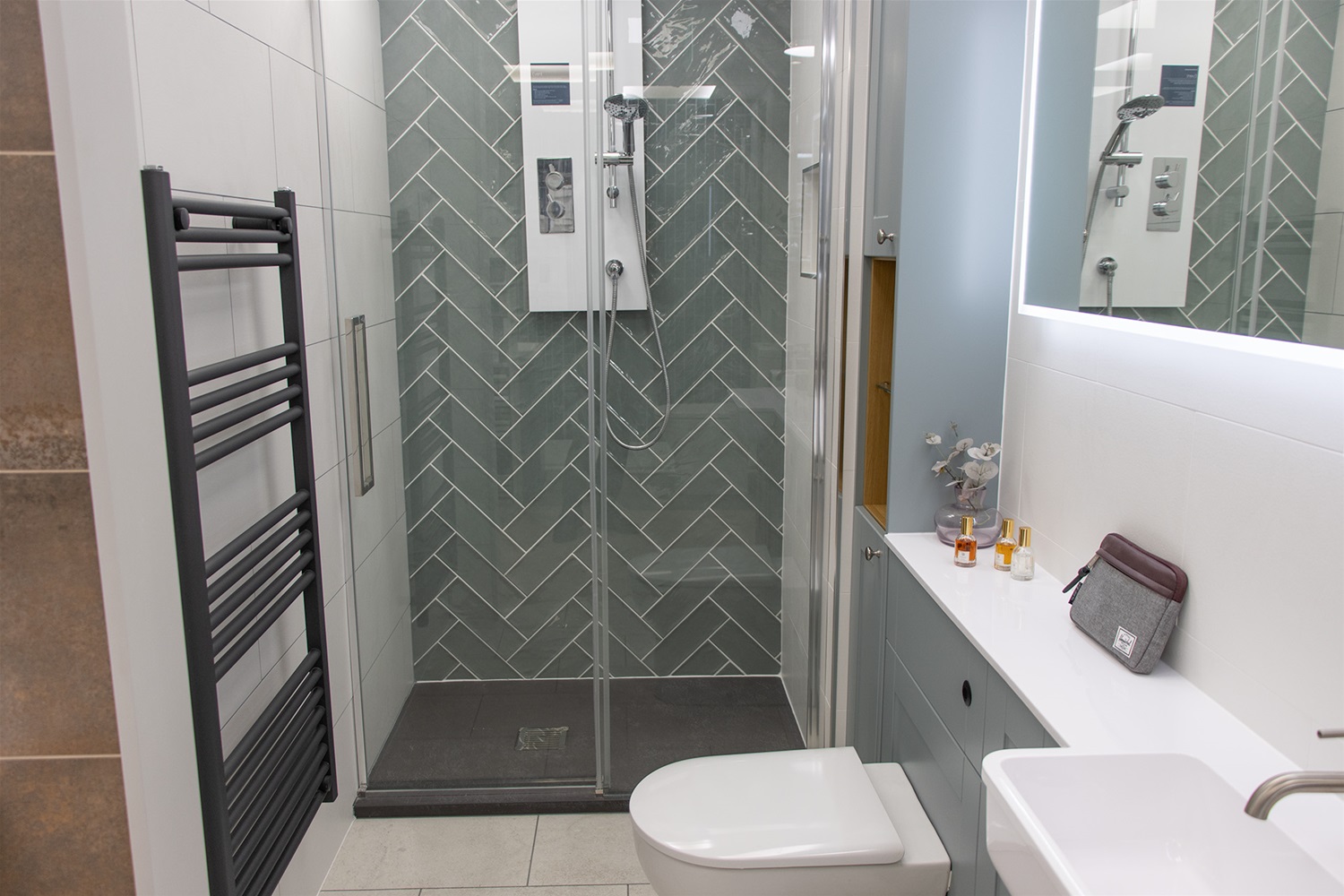 Bathroom suite installed in Norfolk showroom