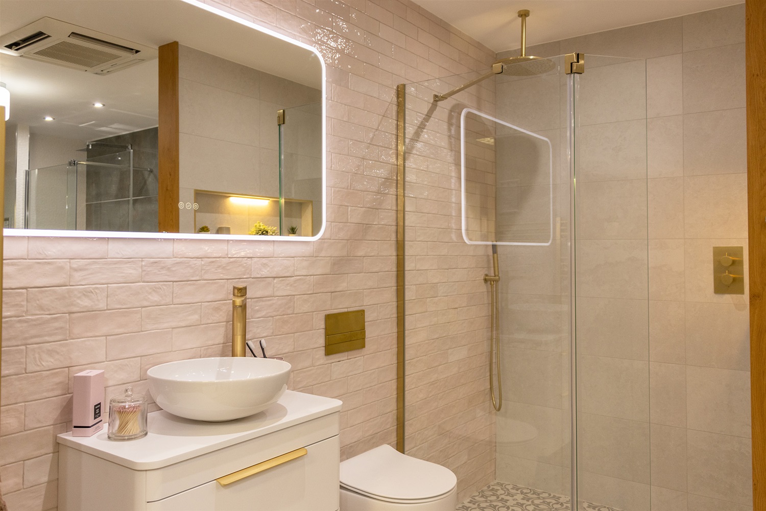 Bathroom fixtures on display in NBK Norwich Showroom