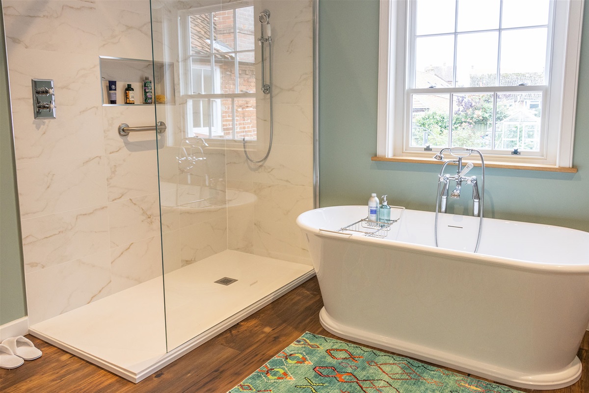 Traditional Charm Meets Modern Luxury Bathroom